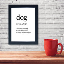 Load image into Gallery viewer, Dog Noun, Framed Print
