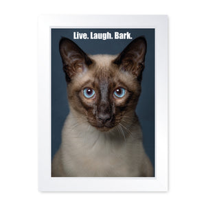 Live Laugh Bark, Framed Print