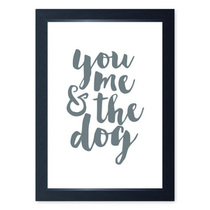 You, Me and The Dog, Framed Print